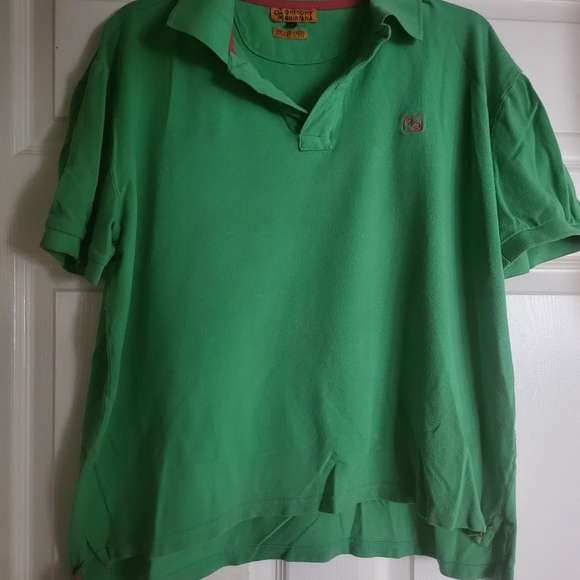 Men's AQ Short-Sleeved Lime Green Polo Shirt Size Large - Picture 2 of 5